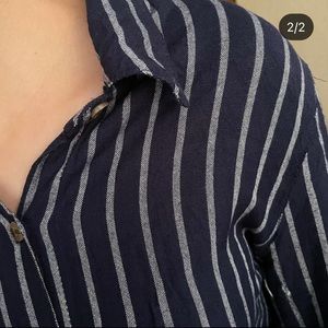 Women striped shirt.